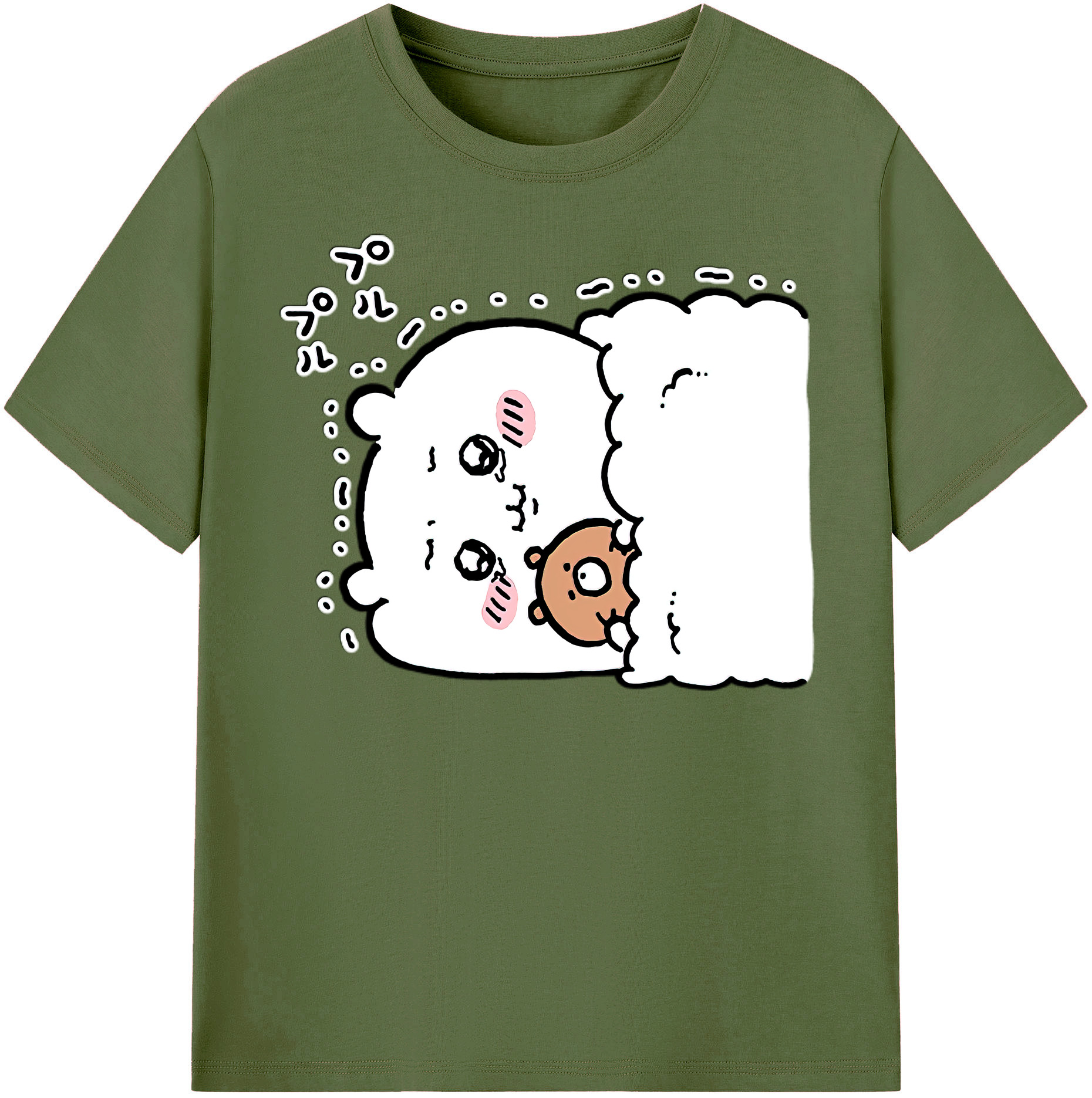 （画像用） ちいかわ ちいかわ Chii-kawa chiikawa 綿100％半袖Tシャツ（フロントプリント）